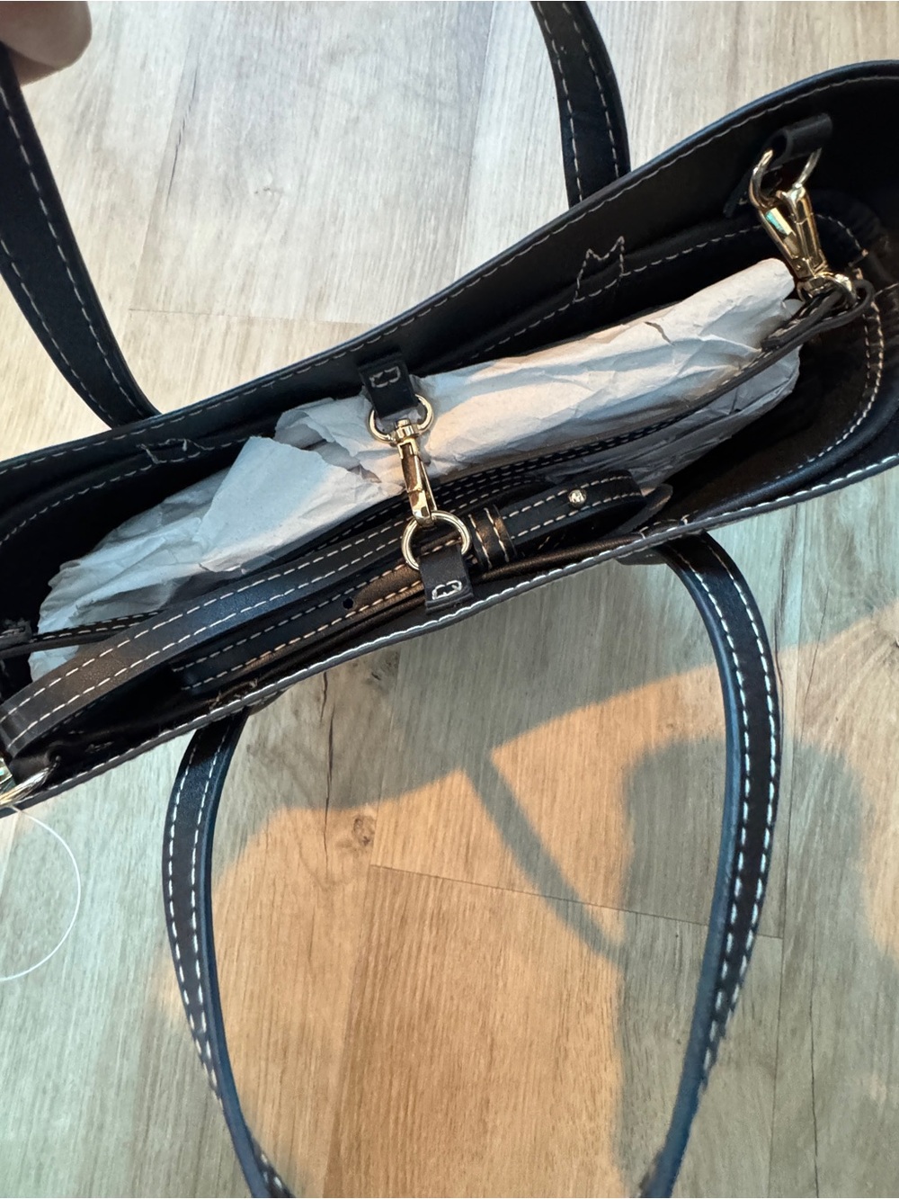 H&M Jacquard-weave crossbody bag - cream/zebra print - Picture 4 of 8